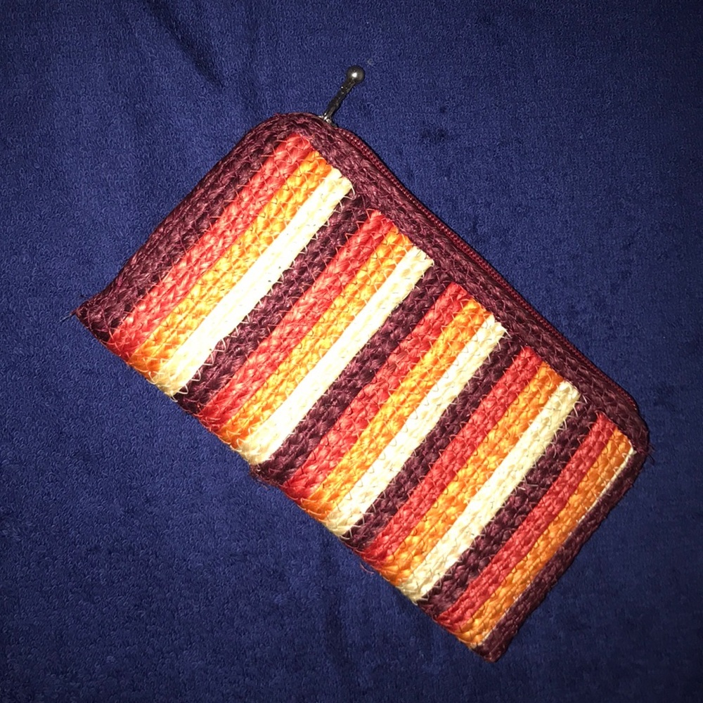 Beautiful multicolored striped wallet😍